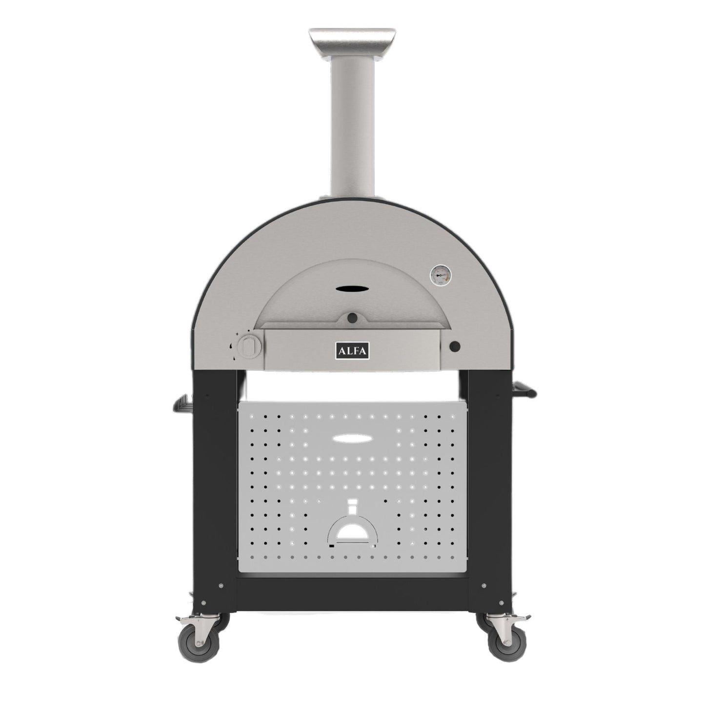 Alfa Classico 2 Pizze Freestanding Grey Pizza Oven