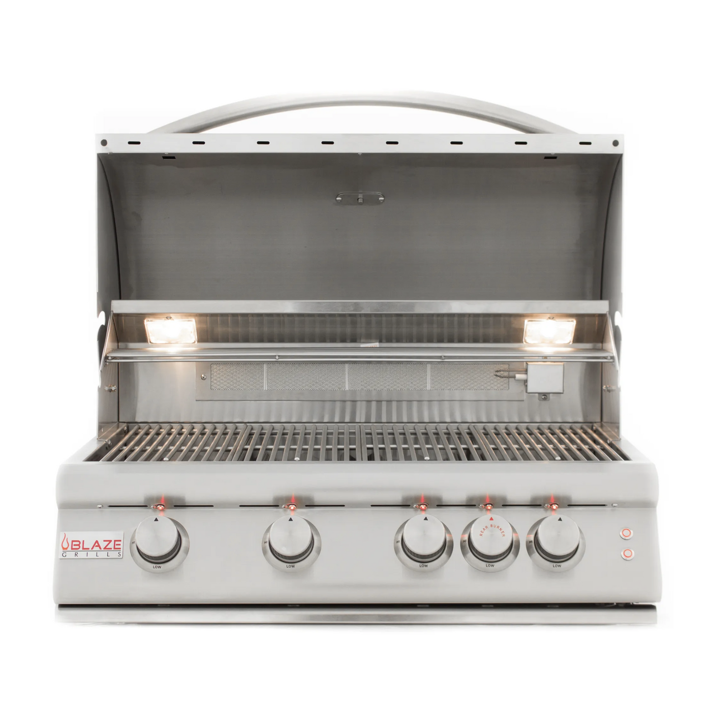 Blaze 32-Inch 4-Burner LTE Built-In Gas Grill with Rear Burner and Built-in Lighting System