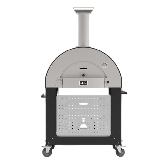 Alfa Classico 2 Pizze Freestanding Grey Pizza Oven