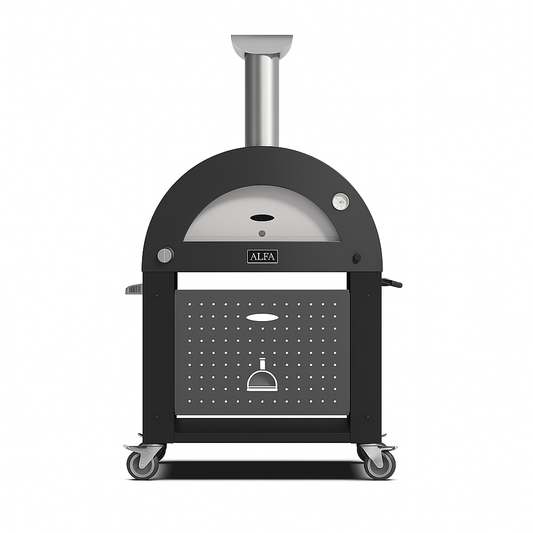 Alfa Moderno Anthracite Grey 2 Pizze Freestanding Gas Oven