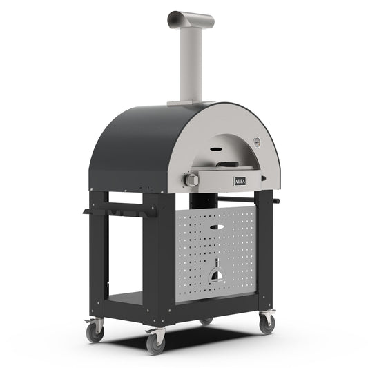 Alfa Classico 2 Pizze Freestanding Grey Pizza Oven